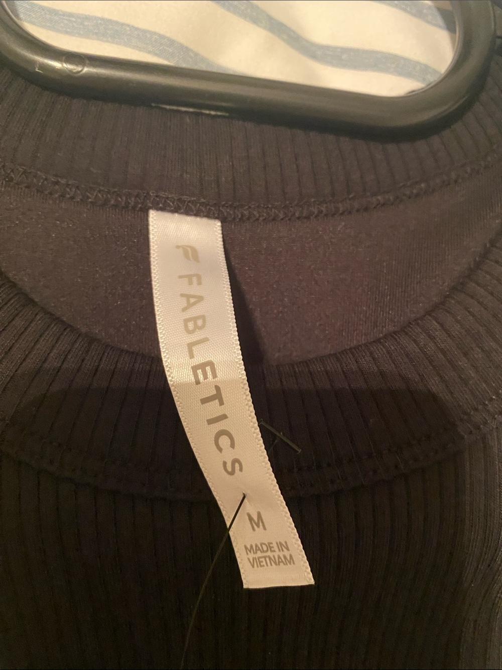 Fabletics Black Ribbed High-Neck Tank - Picture 4 of 6